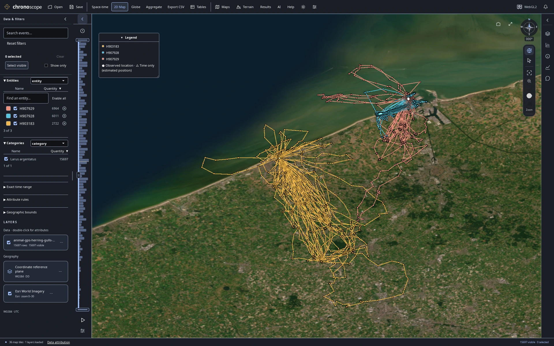 Along the Belgian coast — 2D Map